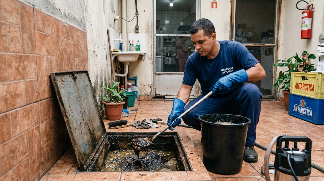 Limpeza de Caixa de Gordura perto de mim em Suzano‑SP